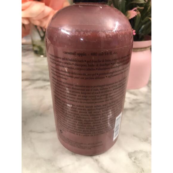 RARE Philosophy Caramel Apple Shower 3-1 SHAMPOO, SHOWE GEL, & BUBBLE BATH NEW - Picture 6 of 6